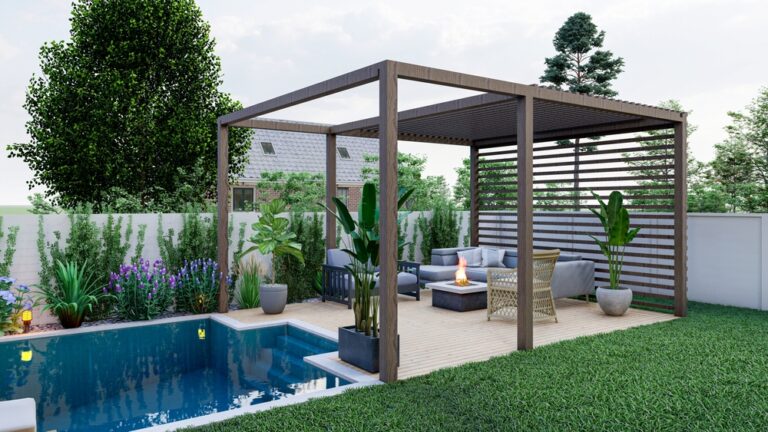 pergolado piscina
